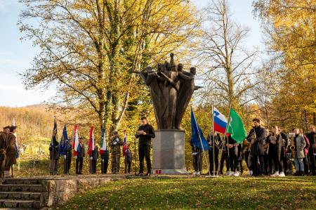 Spominska slovesnost Prvi belokranjski četi 2024 10 foto Uroš Novina