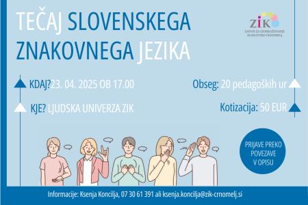 Tečaj slovenskega znakovnega jezika