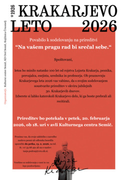 Povabilo k sodelovanju na prireditvi "Na vašem pragu rad bi srečal sebe"